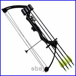 Youth Archery Compound Bow 27 15-20 lb Set Kit with Accessories Aluminium Arrow