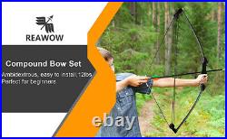Youth Bow and Arrow Set 12lbs Compound Bow Fiberglass Practice Training kids