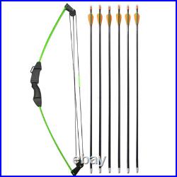 Youth Compound Bow Fiberglass Arrow Set 12lbs Archery Children Practice Training
