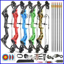 Youth Compound Bow Kit 10-30lbs Kids Junior Archery Shooting Target Sports Gift